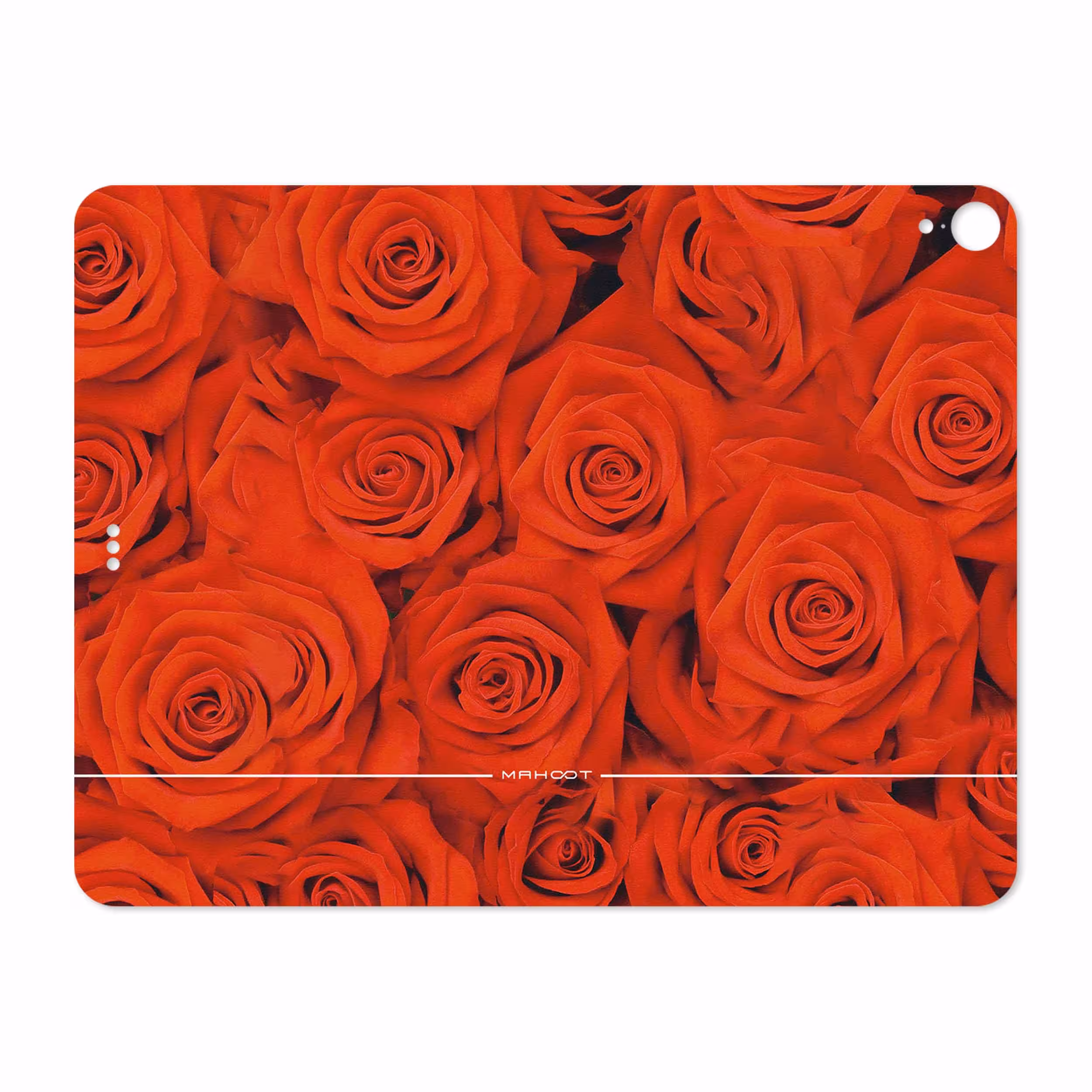 برچسب پوششی ماهوت مدل Red-Flower مناسب برای تبلت اپل iPad Pro 12.9 (GEN 3) 2018 A1983