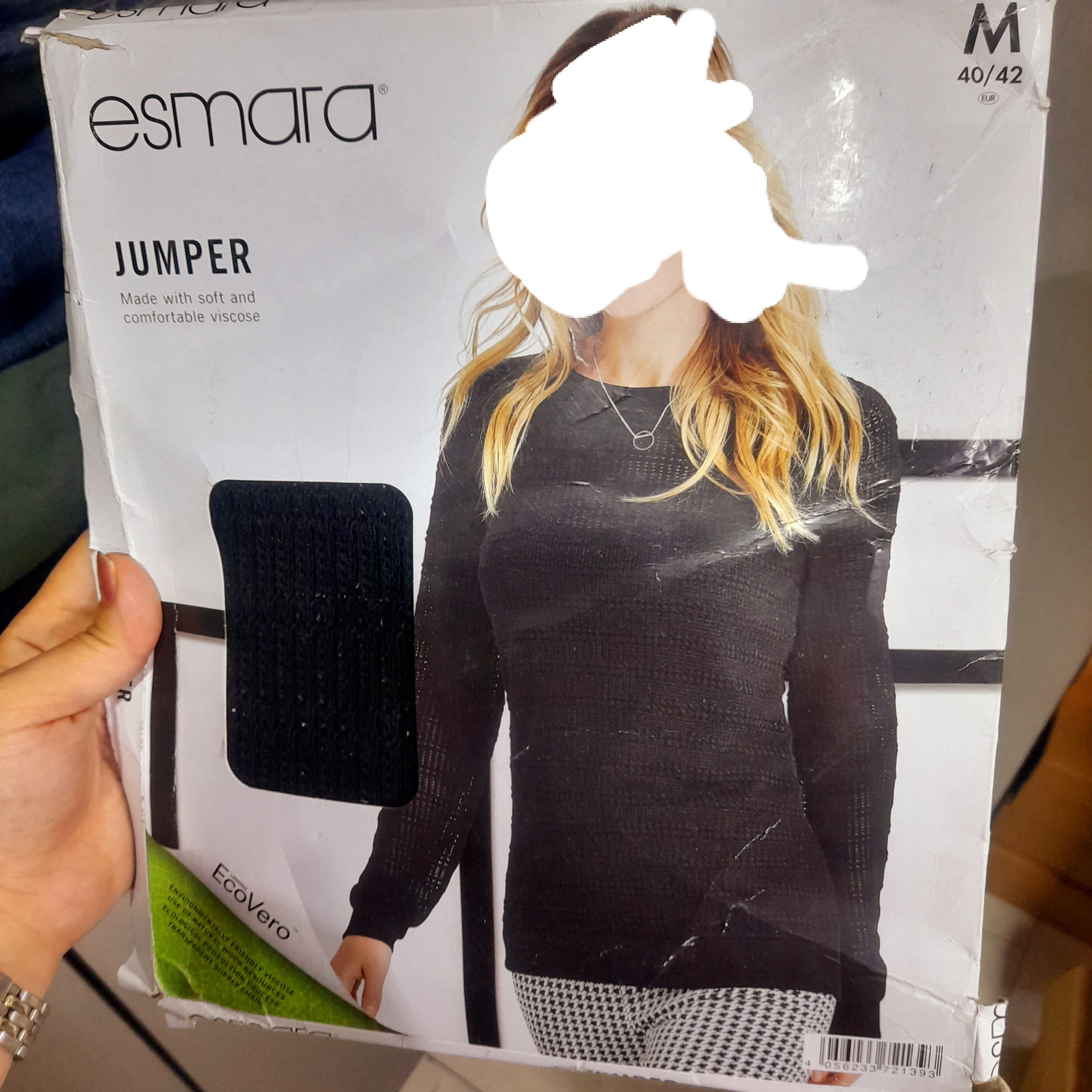 پلیور زنانه اسمارا پکدار رنگ مشکی بافت ظریف و زیبا سایزM