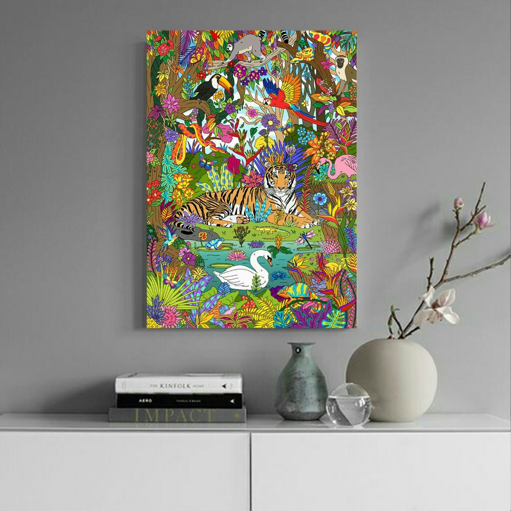 تابلو بوم طرح مینیاتور کد AR8230