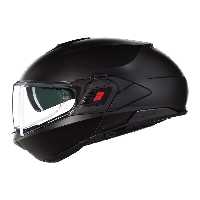 کلاه کاسکت موتورسیکلت مشکی N120 1 Classico 302 Jaw به پشت مات سیاه باز است نولان Nolan