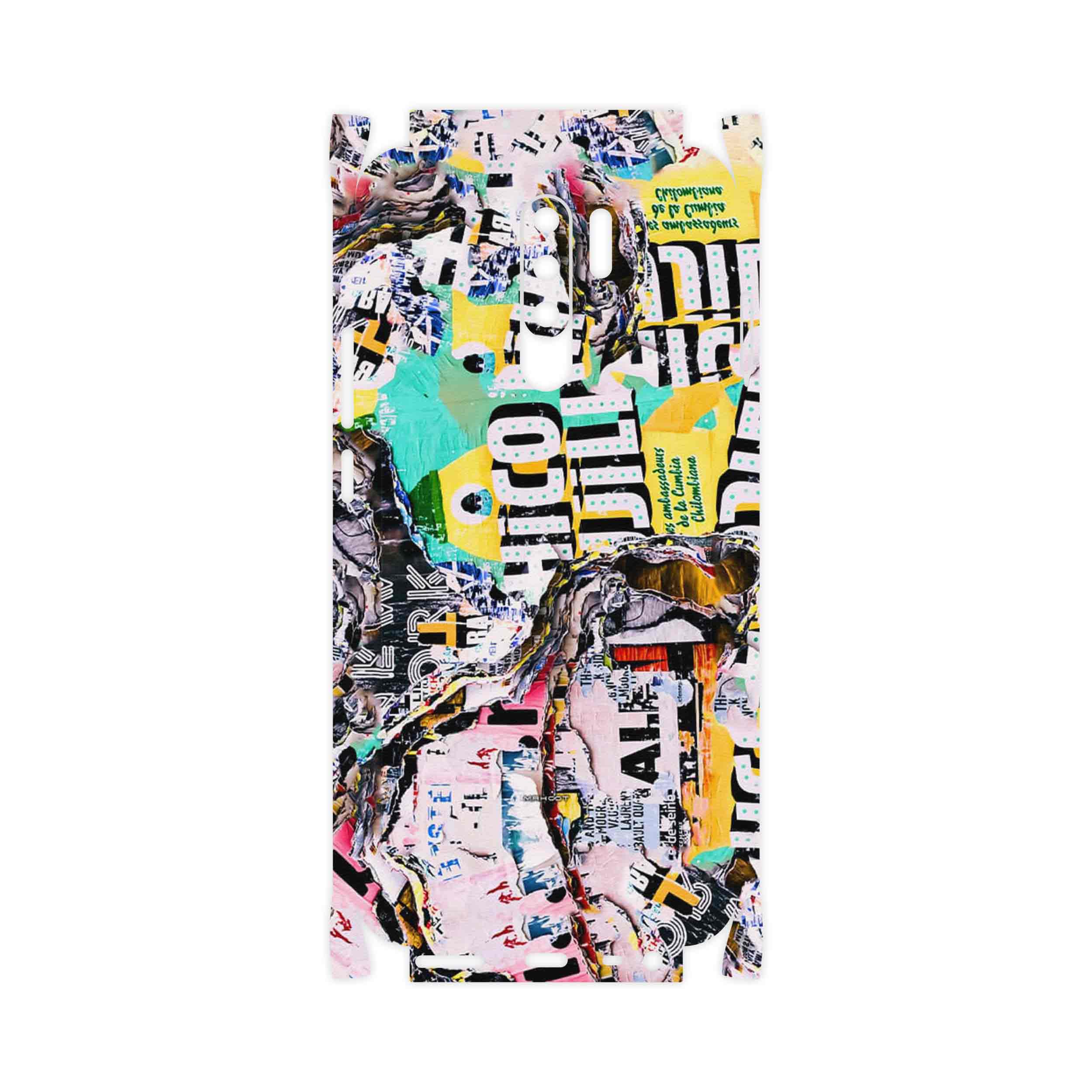 برچسب پوششی ماهوت مدل Collage of Teared Paper-FullSkin مناسب برای گوشی موبایل شیائومی Redmi 9