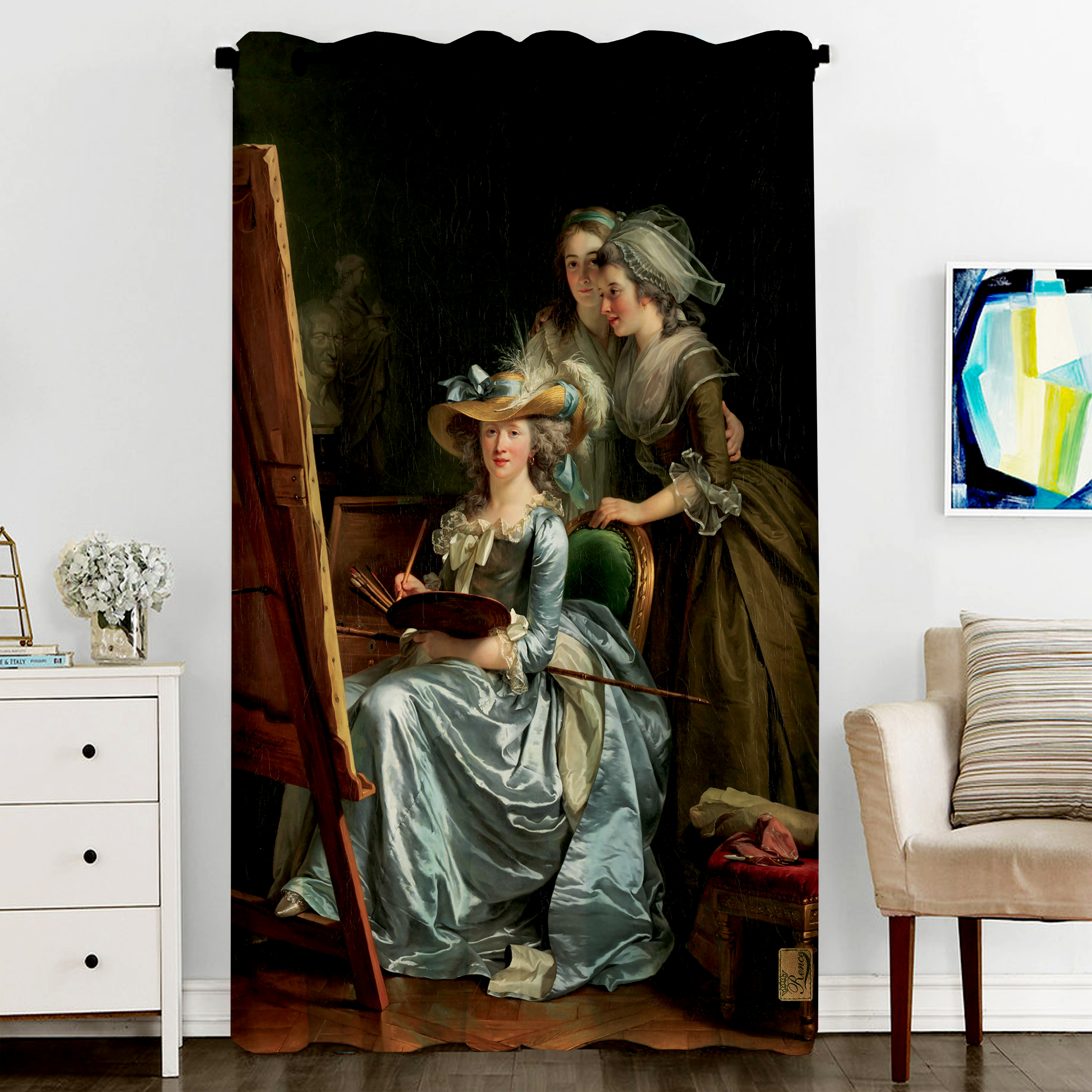 پرده رنس مدل CC3-50704 سایز 290x140 سانتی متر