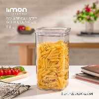 بانکه رویال مربع درب شفاف اکرولیک لیمون 3 سایز