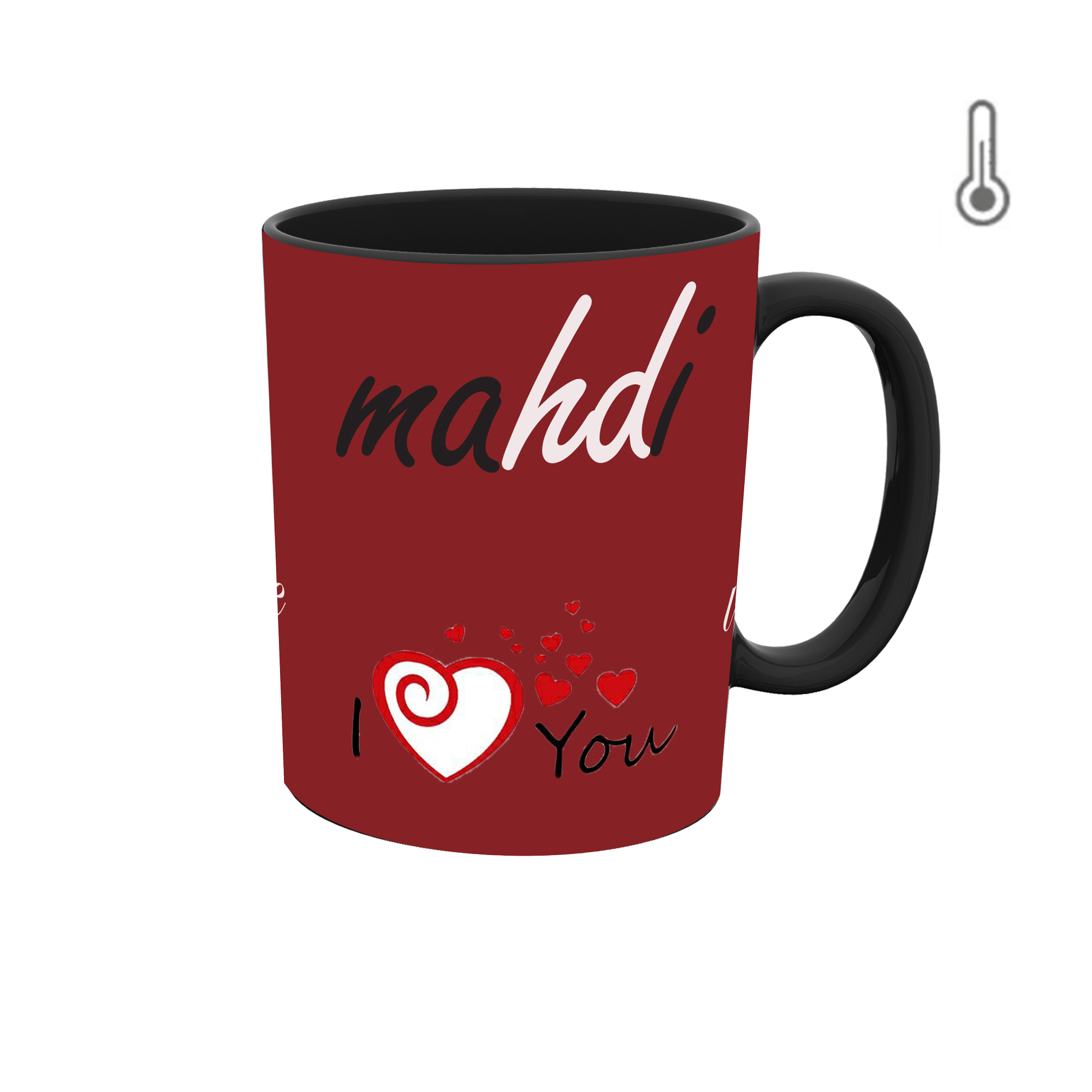 ماگ حرارتی طرح اسم مهدی