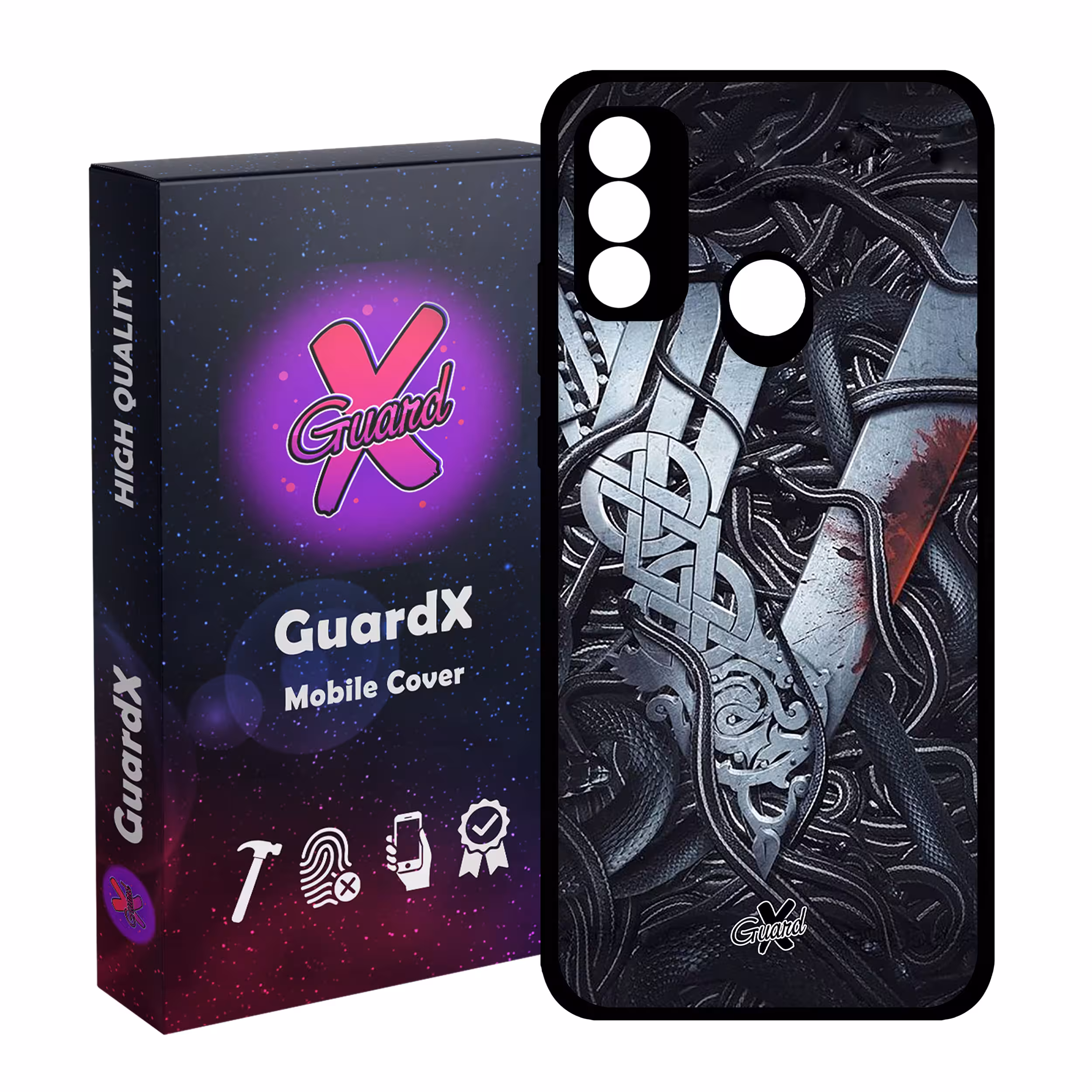 کاور گارد ایکس طرح Vikings مدل Glass10221 مناسب برای گوشی موبایل هوآوی P Smart 2020