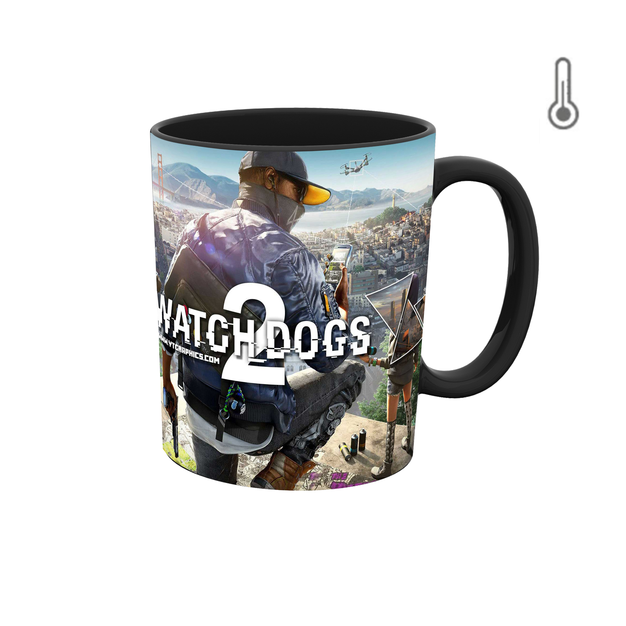 ماگ حرارتی مدل watch dogs کد 015