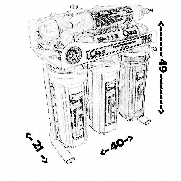 دستگاه تصفیه کننده آب آکوآ کلیر مدل RO_ACG8020 به همراه مجموعه فیلتر 4 عددی به همراه کیت نشتی گیر