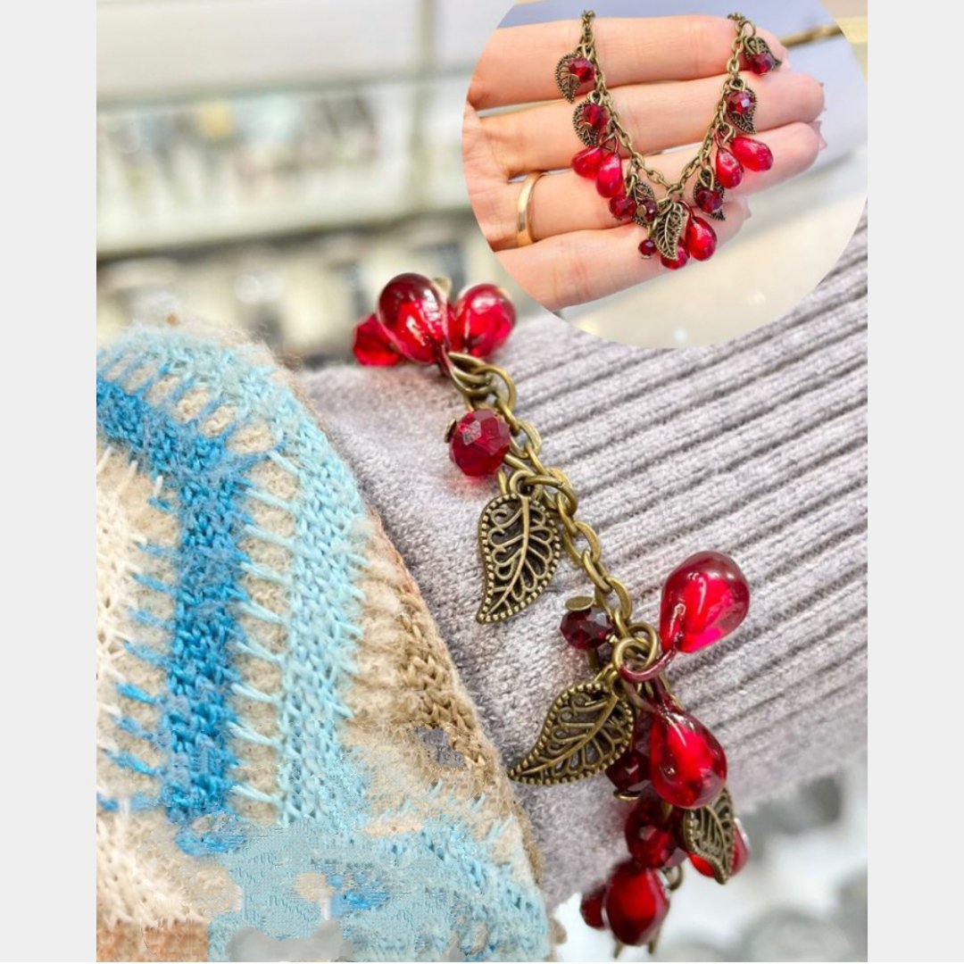دستبند دونه انار کریستالی یلدایی