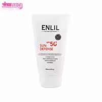 کرم ضد آفتاب بی رنگ سان دیفنس SPF50 پوست مستعد لک انلیل حجم 50ml