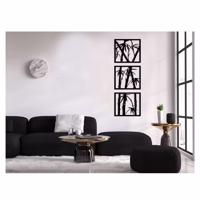 دیوارکوب طرح بامبو کد D101 مجموعه 3 عددی
