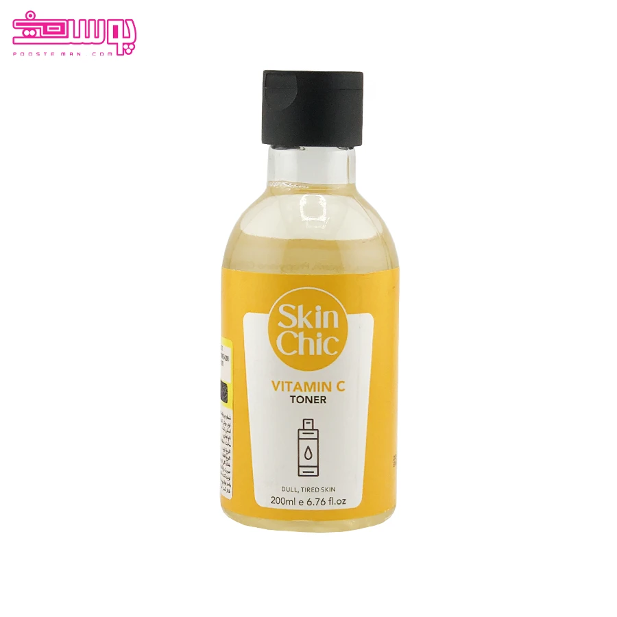 تونر روشن کننده ویتامین سی اسکین شیک حجم 200ml