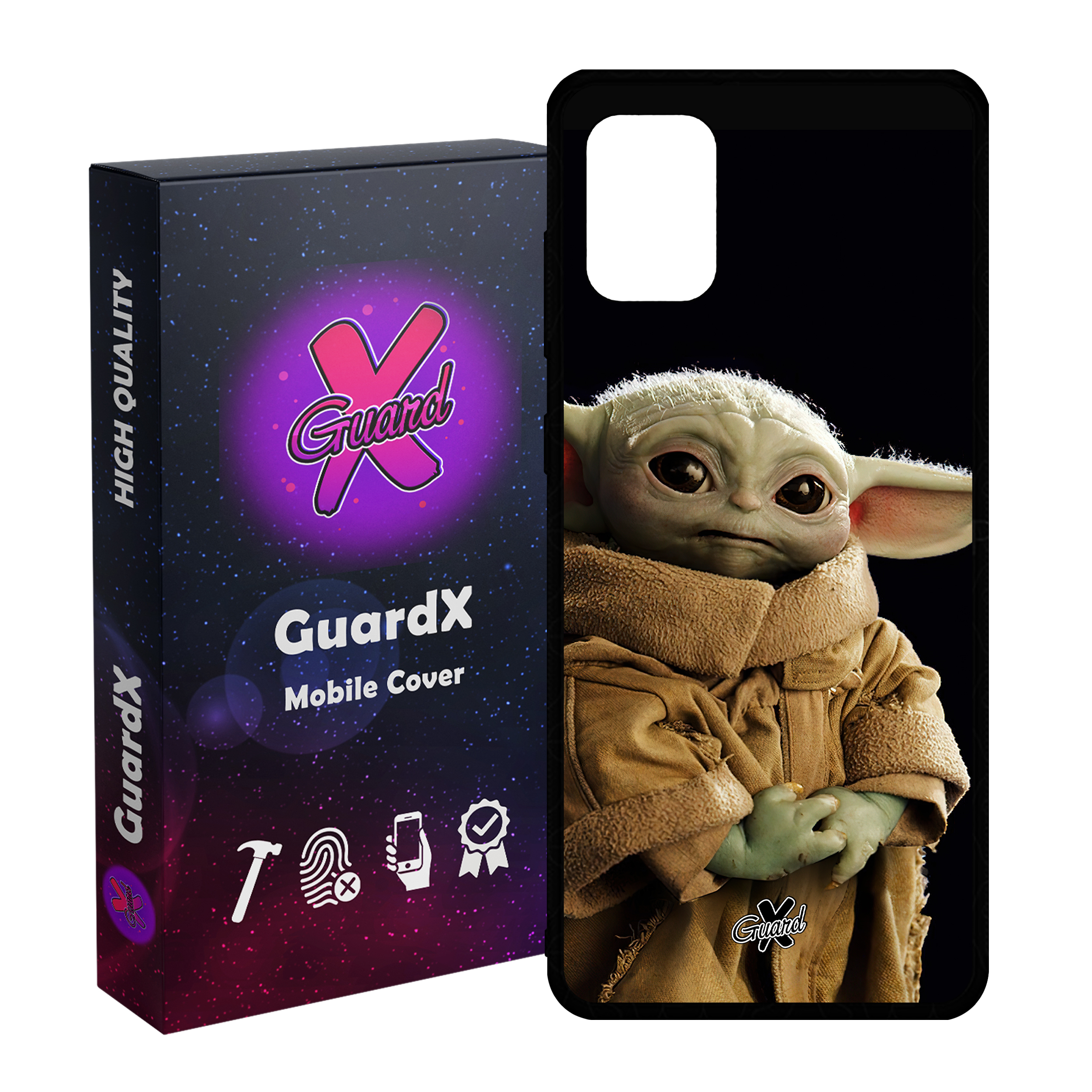 کاور گارد ایکس طرح بیبی یودا مدل Glass10469 مناسب برای گوشی موبایل سامسونگ Galaxy A51 4G