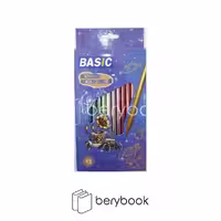 basic / بیسیک / مداد رنگی / متالیک / 12 رنگ / 3006