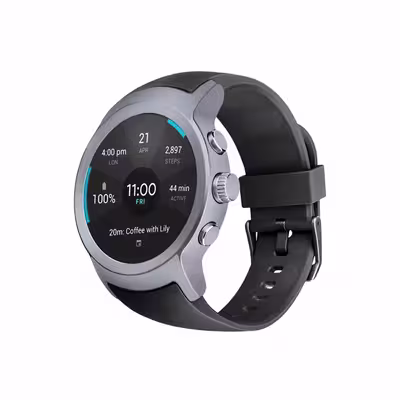 برچسب ماهوت طرح Matte Silver مناسب برای ساعت هوشمند ال جی Watch Sport