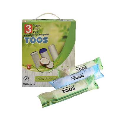 فیلتر دستگاه تصفیه کننده آب پالایه سازان فرآیند توس مدل 1-2-3 مجموعه 3 عددی