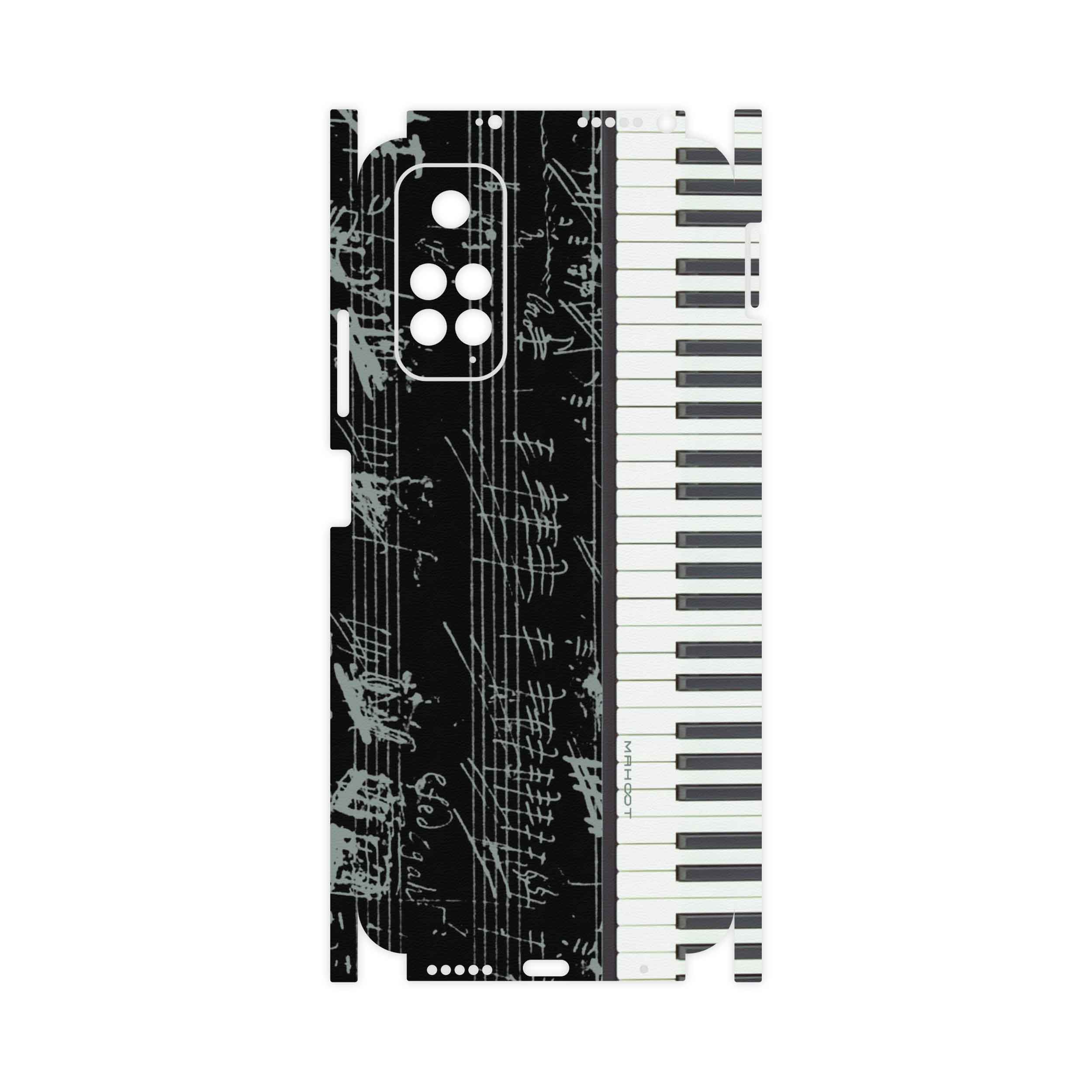 برچسب پوششی ماهوت مدل Piano-Instrument-FullSkin مناسب برای گوشی موبایل شیائومی Redmi Note 11