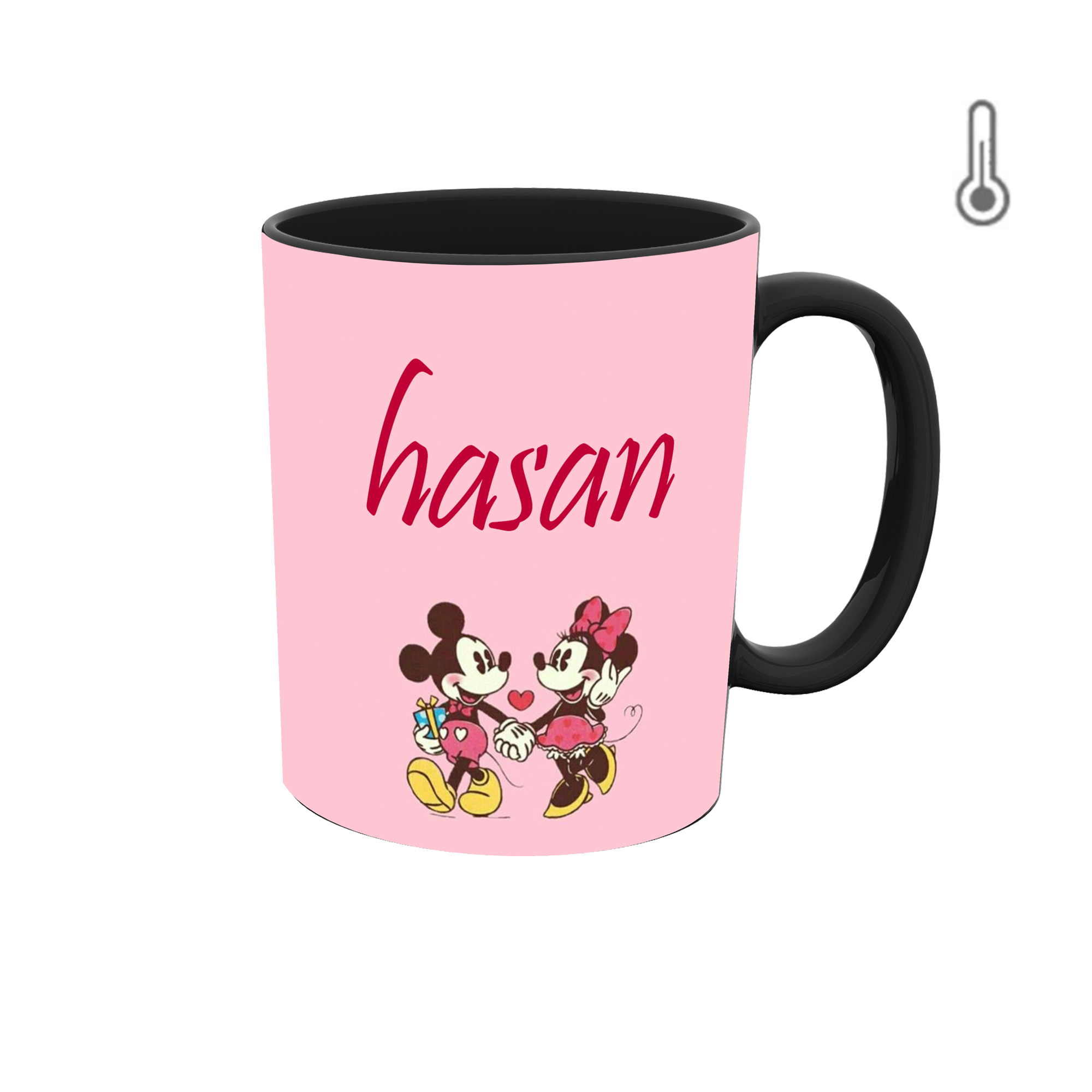 ماگ حرارتی طرح اسم حسن مدل قلب روز عشق