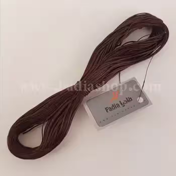 نخ چرم امگا قهوه ای سوخته