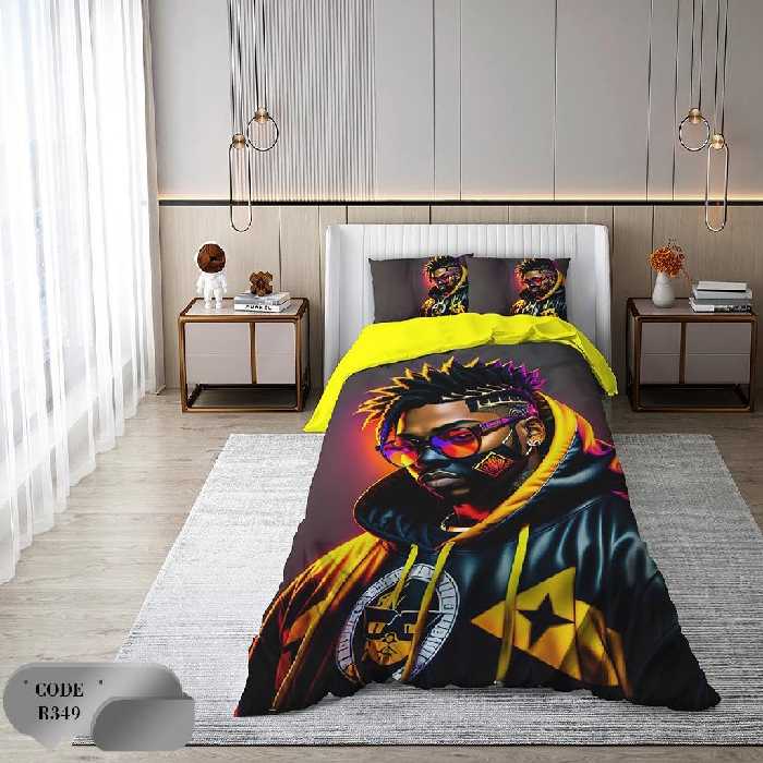 سرویس روتختی 1 نفره 4 تکه ابعاد 1.65 ×2.35 کشدار ضد حساسیت و عرق کد R349 | ست خواب و ست روتختی