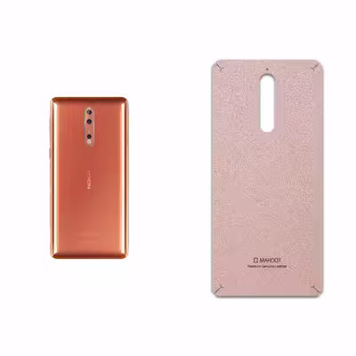 برچسب پوششی ماهوت مدل Rose Gold Leather مناسب برای گوشی موبایل نوکیا 8