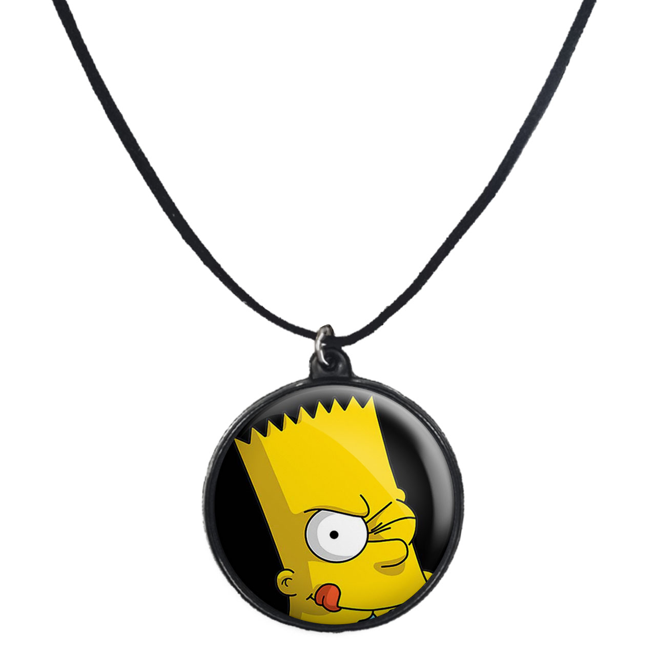 گردنبند پرمانه طرح سیمپسون ها کد pmb.1776 مدل دو طرفه