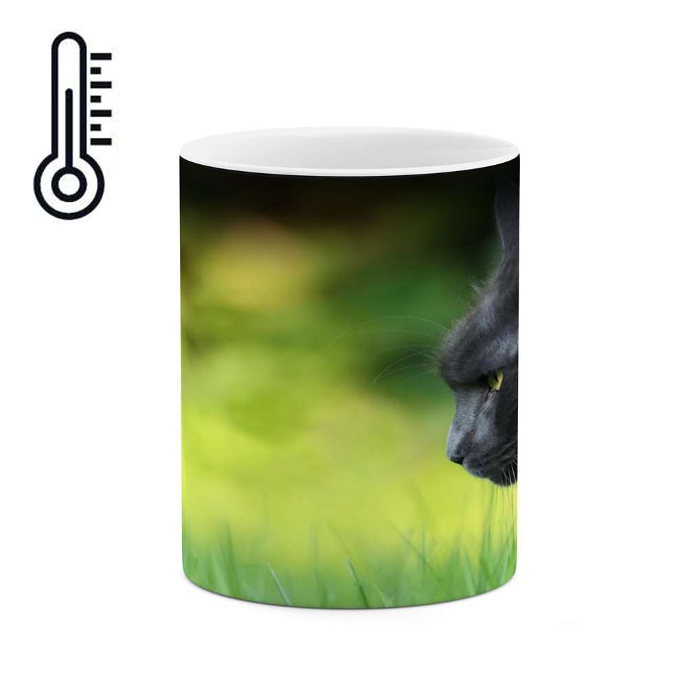 ماگ حرارتی  کاکتی طرح گربه مدل mgh17220