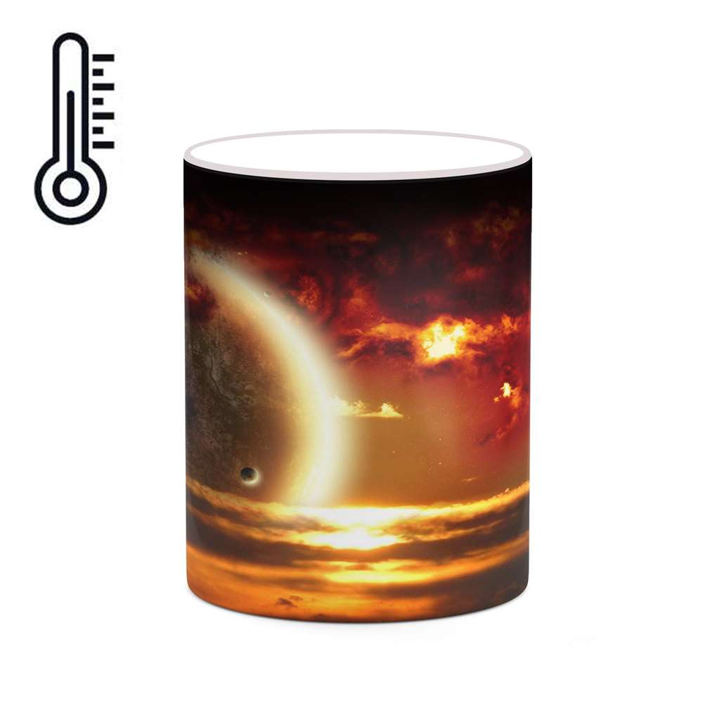 ماگ حرارتی کاکتی طرح فضا و کهکشان مدل mgh20028