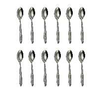 قاشق چای خوری مدل میخک بسته 12 عددی