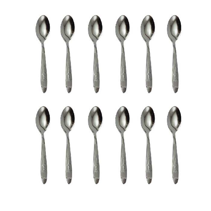 قاشق چای خوری مدل میخک بسته 12 عددی