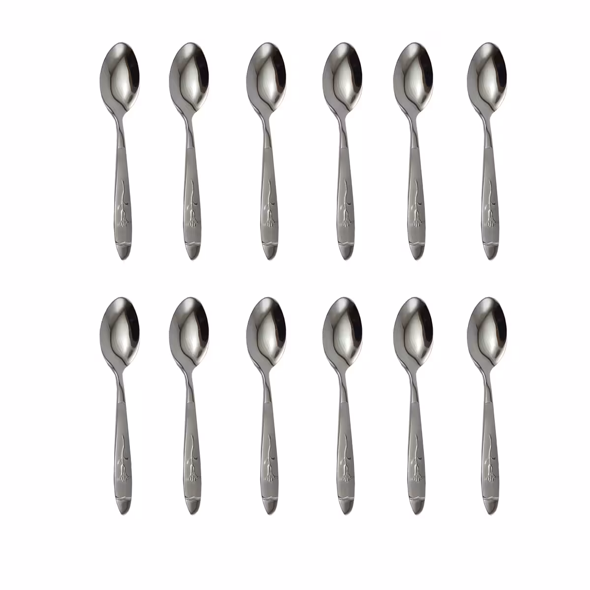 قاشق چای خوری مدل میخک بسته 12 عددی