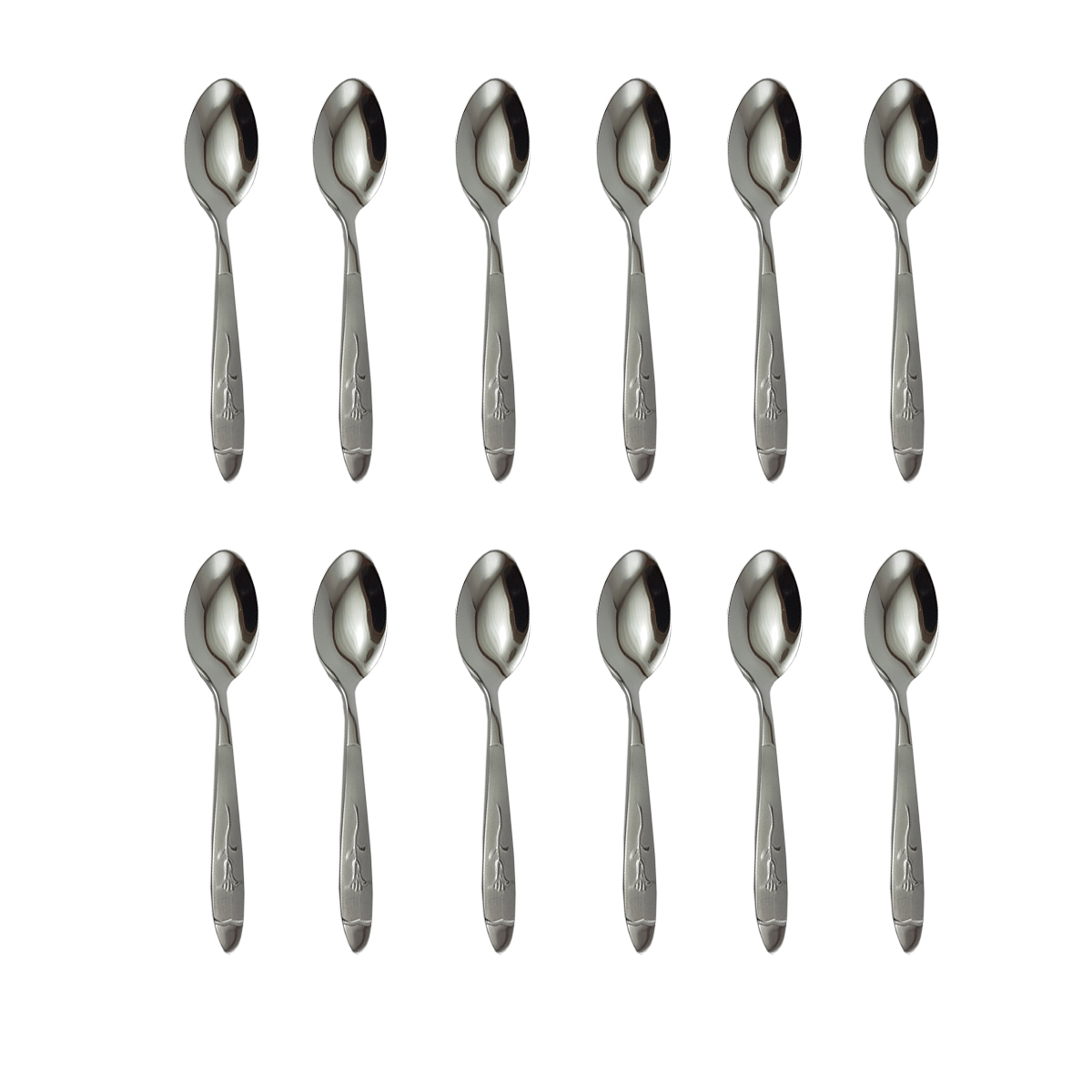 قاشق چای خوری مدل میخک بسته 12 عددی