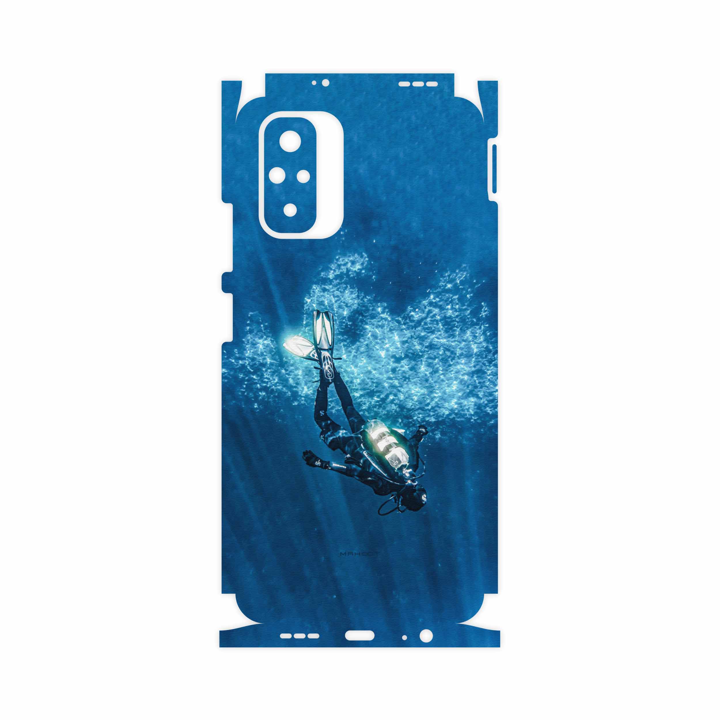 برچسب پوششی ماهوت مدل Scuba-Diving-FullSkin مناسب برای گوشی موبایل شیائومی Redmi Note 10s