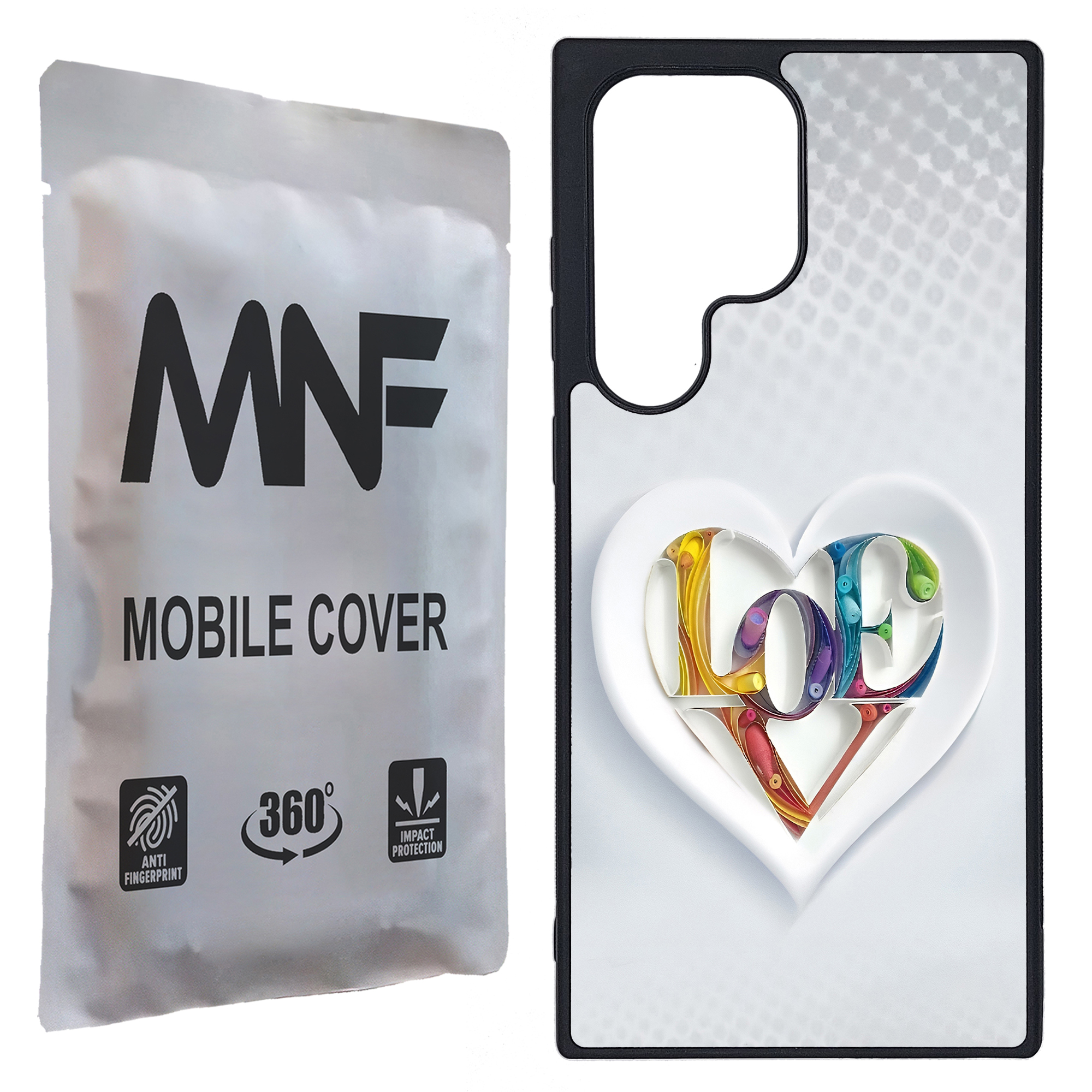 کاور ام ان اف طرح قلبی LOVE کد P-043 مناسب برای گوشی موبایل سامسونگ Galaxy S23 Ultra