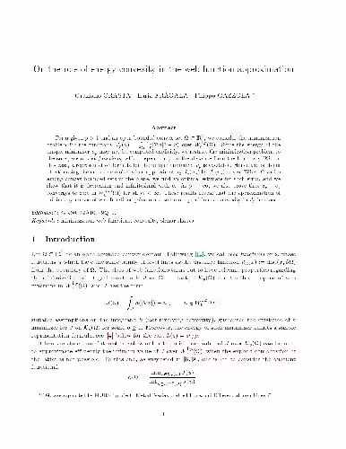 خرید و دانلود نسخه کامل کتاب On the role of energy convexity in the web function approximation