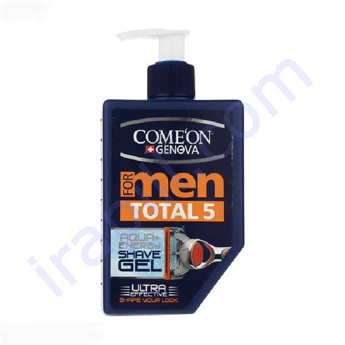 ژل اصلاح مدل TOTAL5 پمپی کامان 260 میلی لیتر