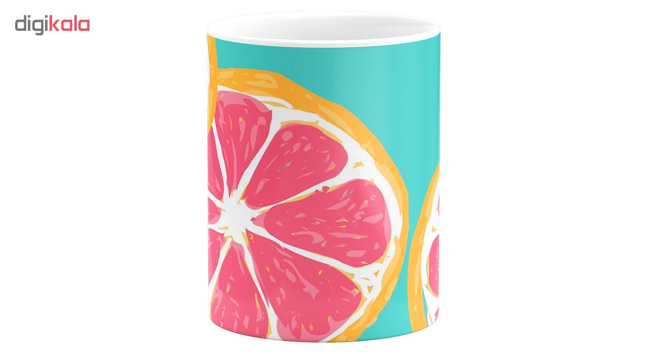 ماگ طرح پرتقال خونی کد 10701