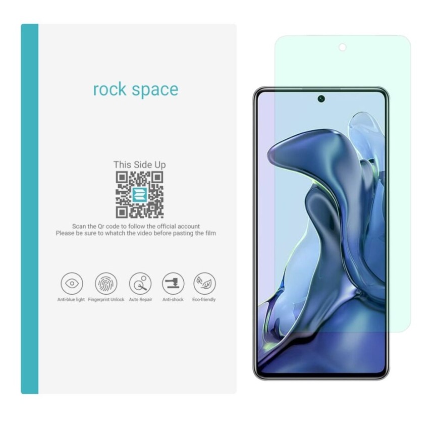  گلس شیائومی Mi 11T مدل نانو هیدروژل گرین لایت برند راک اسپیس