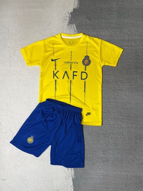 لباس بچه گانه النصر 2024 با چاپ رونالدو (کد 9674)