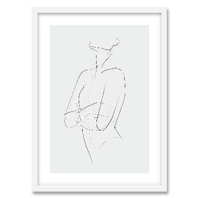 تابلو دکوراتیو فورنیمو مدل لاین‌آرت فیگوراتیو مینیمال کد 05109W