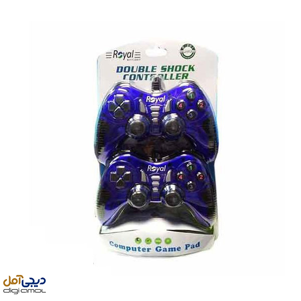 گیم پد دوبل شوکدار Royal مدلR-G600D