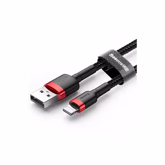 کابل تبدیل USB به لایتنینگ باسئوس مدل Cafule CALKLF C19 طول 2 متر - فروشگاه اینترنتی طیف سنتر