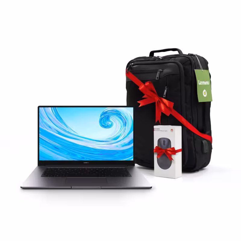 لپ تاپ هوآوی مدل MateBook D15 Ryzen 5 (2020) Boh-WAQ9R   هدیه ماوس و کوله پشتی لپ تاپ