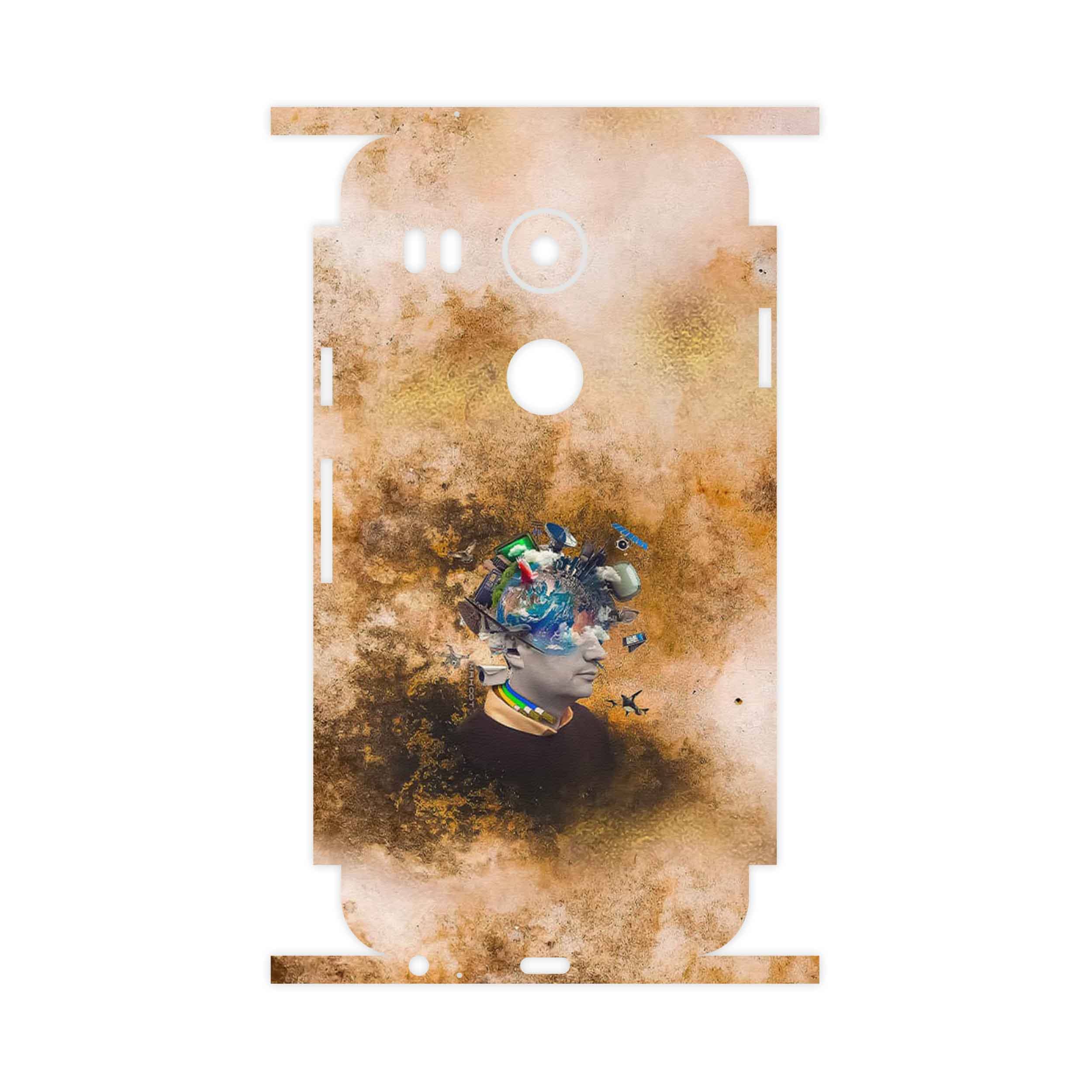 برچسب پوششی ماهوت مدل Collage of surreal Portrait of Men-FullSkin مناسب برای گوشی موبایل گوگل Nexus 5X