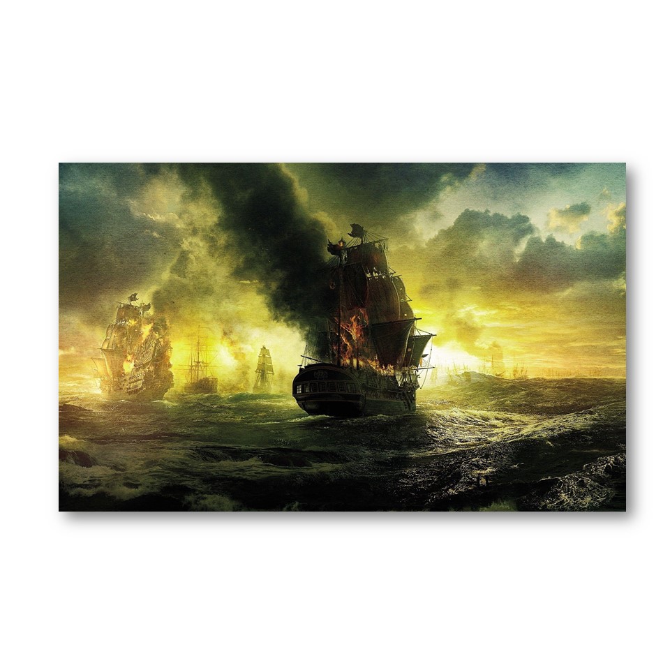 تابلو شاسی مدل کشتی دزد دریایی barcos