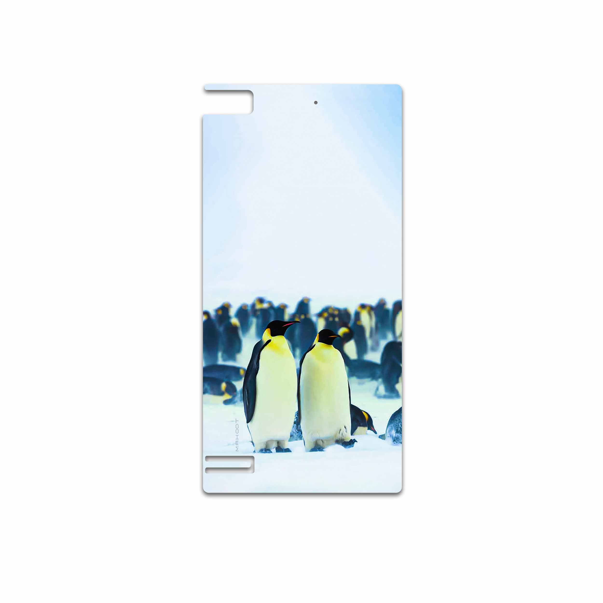 برچسب پوششی ماهوت مدل Penguin مناسب برای گوشی موبایل بلک بری Z3