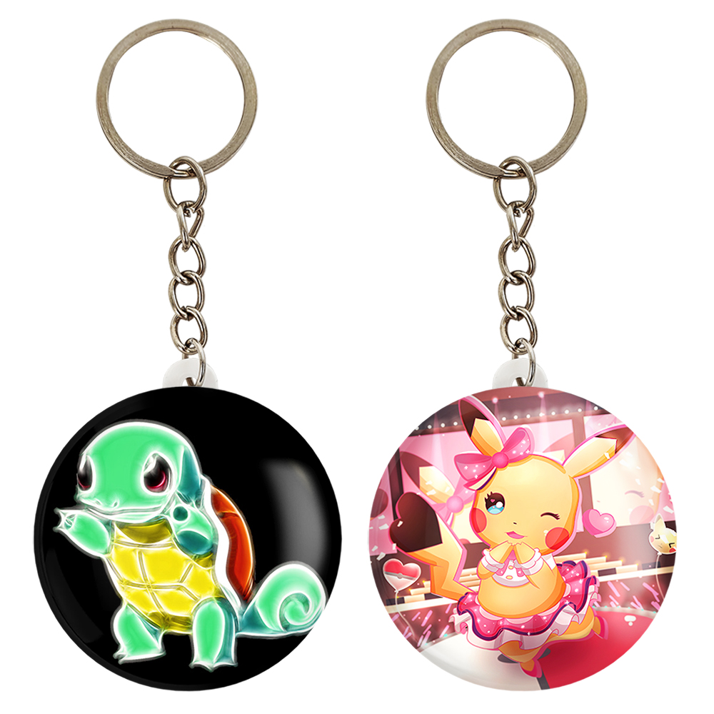 جاکلیدی خندالو مدل اسکوئرتل و پیکاچو انیمه پوکمون کد 1737917377 مجموعه 2 عددی