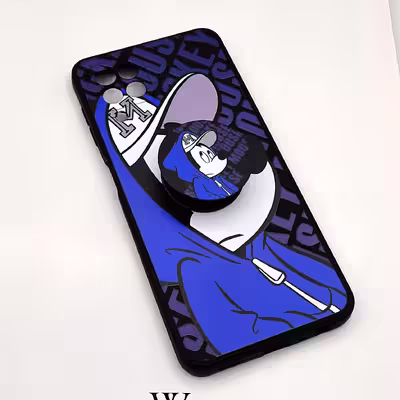 کاور کینگ پاور مدل mikiblue مناسب برای گوشی موبایل سامسونگ Galaxy A12 به همراه پایه نگهدارنده