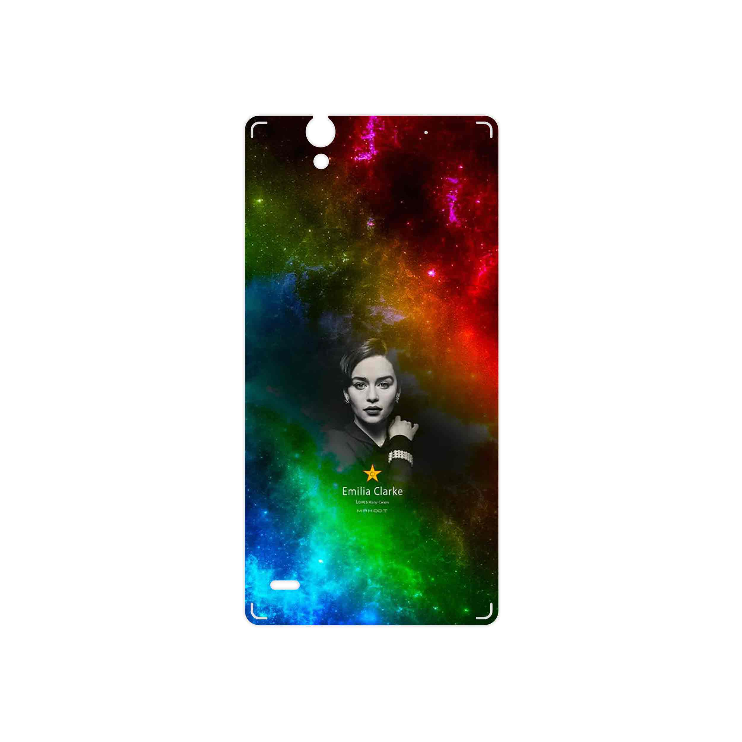 برچسب پوششی ماهوت مدل emilia clarke مناسب برای گوشی موبایل سونی Xperia C4