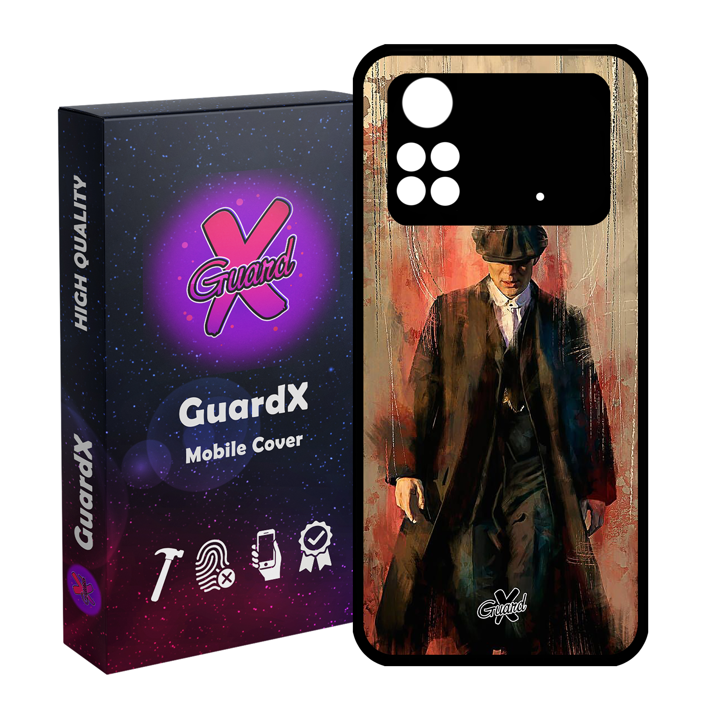 کاور گارد ایکس طرح Peaky Blinders مدل Glass10122 مناسب برای گوشی موبایل شیائومی Poco M4 Pro 4G