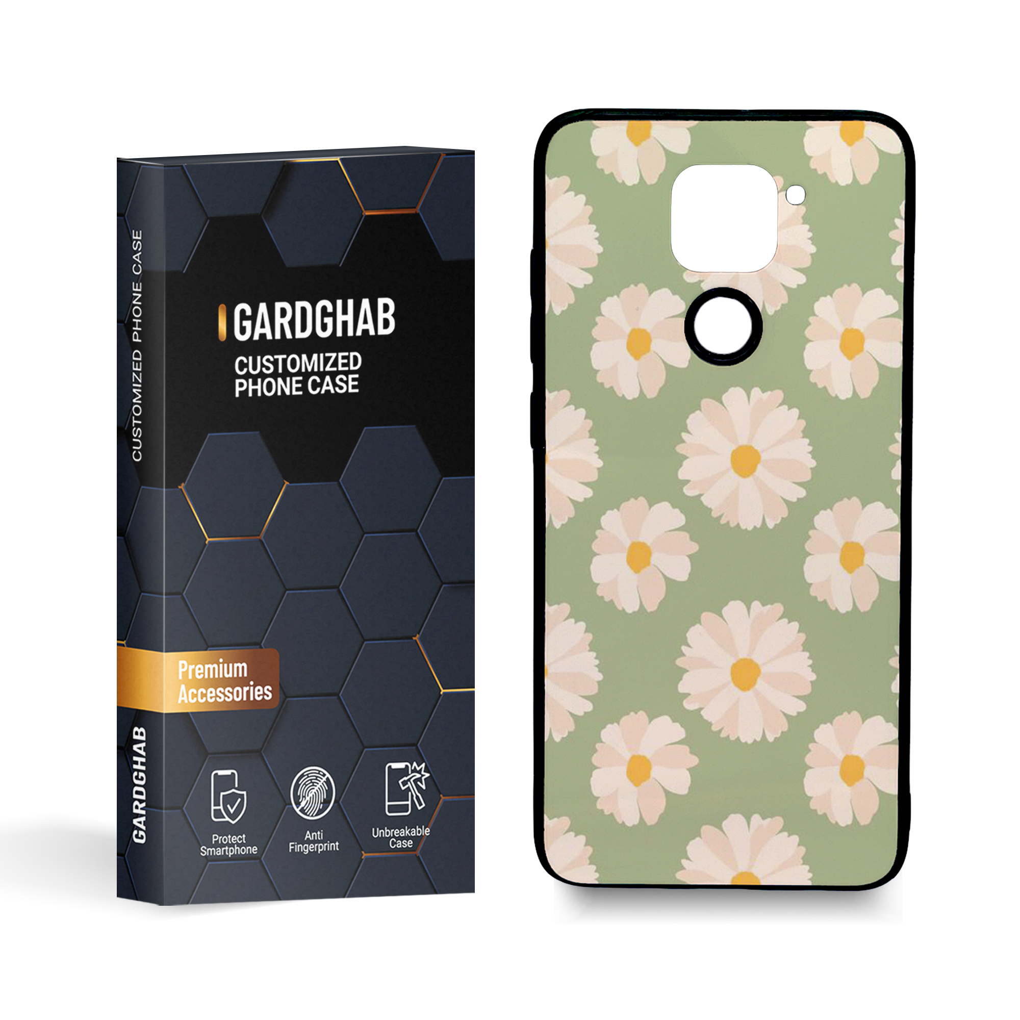 کاور گارد قاب مدل گل مناسب برای گوشی موبایل شیائومی redmi note9